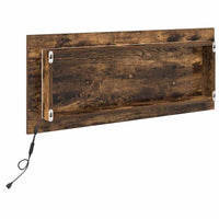 Specchio-Specchio Decorativo Rovere fum¨¦ 90 x 8,5 x 37 cm Legno multistrato