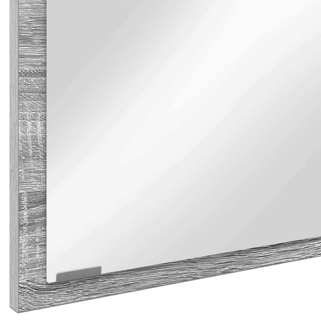 Specchio-Specchio per Bagno Grigio Sonoma 90 x 8,5 x 37 cm Legno multistrato