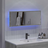 Specchio Grigio sonoma 90 x 8.5 x 37 cm Legno multistrato 822818