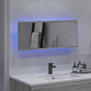 Specchio Grigio sonoma 90 x 8.5 x 37 cm Legno multistrato 822818