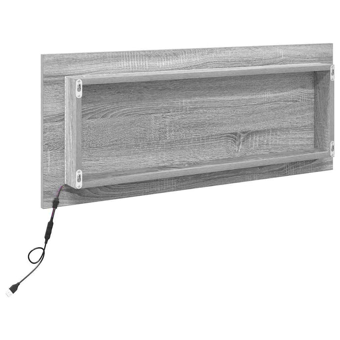 Specchio Grigio sonoma 90 x 8.5 x 37 cm Legno multistrato 822818