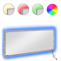 Specchio-Specchio per Bagno Grigio Sonoma 90 x 8,5 x 37 cm Legno multistrato