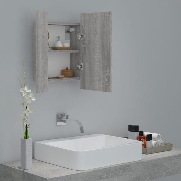 Mobile da Bagno Grigio Sonoma 40x12x45cm in Legno Multistrato 822834