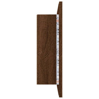 Armadietto a specchio LED 60 x 12 x 45 cm in multistrato marrone 02_0006743