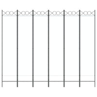 Divisorio a 4 Pannelli Bianco 240x200 cm Tessuto 350158