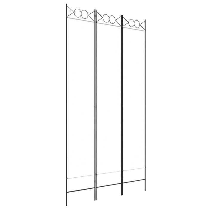 Divisorio a 3 Pannelli bianco 120x220 cm in Tessutocod mxl 118552