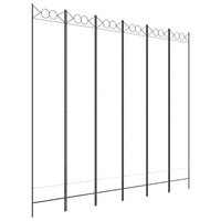 Divisorio a 6 Pannelli-Set di 6 pannelli Paravento Bianco 240x200 cm Tessuto