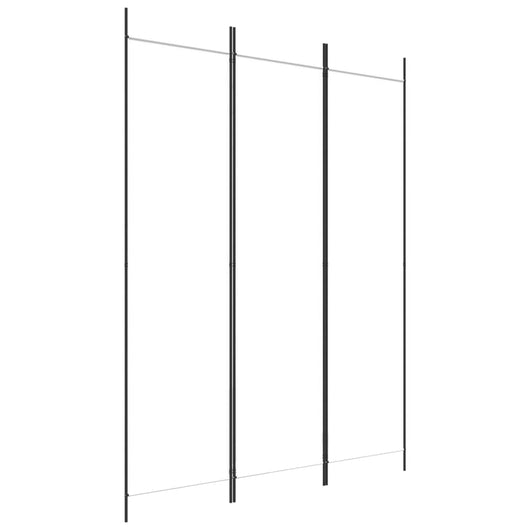 Divisorio a 3 Pannelli bianco 150x200 cm in Tessuto 350178