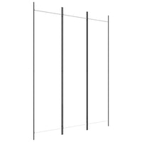 Divisorio a 3 Pannelli-Set di 3 pannelli Paravento bianco 150x200 cm in Tessuto