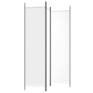 Divisorio a 3 Pannelli bianco 150x200 cm in Tessuto 350178