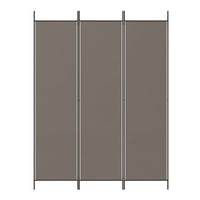 Divisorio a 3 Pannelli-Set di 3 pannelli Paravento Antracite 150x200 cm in Tessuto