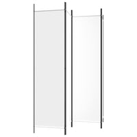 Divisorio a 4 Pannelli-Set di 4 pannelli Paravento Bianco 200x200 cm Tessuto