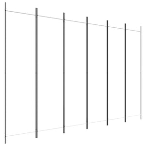 Divisorio a 6 Pannelli Bianco 300x200 cm Tessuto 350190