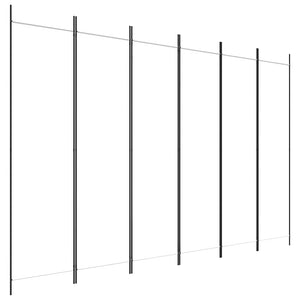 Divisorio a 6 Pannelli Bianco 300x200 cm Tessuto 350190