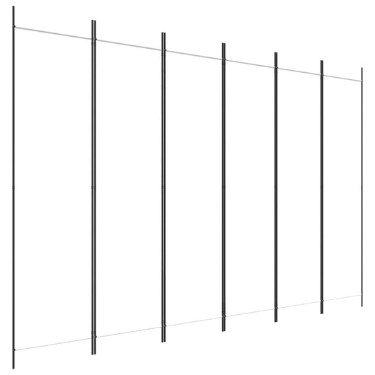 Divisorio a 6 Pannelli Bianco 300x200 cm Tessutocod mxl 96918