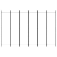 Divisorio a 6 Pannelli Bianco 300x200 cm Tessuto 350190