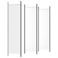 Divisorio a 6 Pannelli-Set di 6 pannelli Paravento Bianco 300x200 cm Tessuto