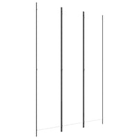 Divisorio a 3 Pannelli-Set di 3 pannelli Paravento bianco 150x220 cm in Tessuto