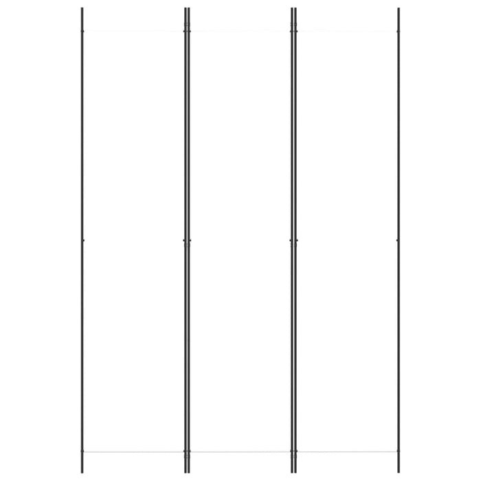 Divisorio a 3 Pannelli bianco 150x220 cm in Tessuto 350194