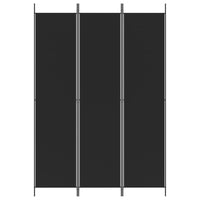 Divisorio a 3 Pannelli Nero 150x220 cm in Tessutocod mxl 118557