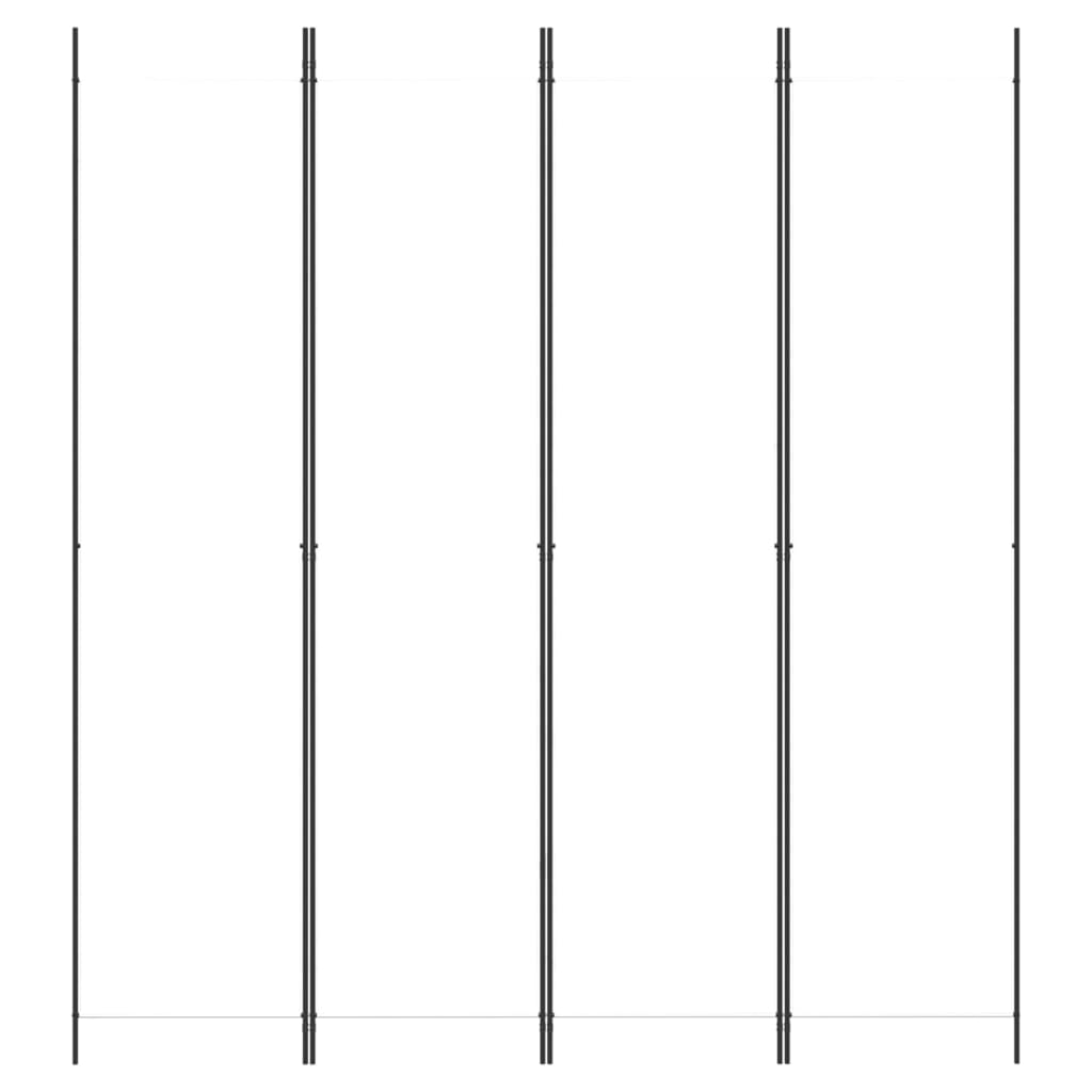 Divisorio a 4 Pannelli Bianco 200x220 cm Tessutocod mxl 70603