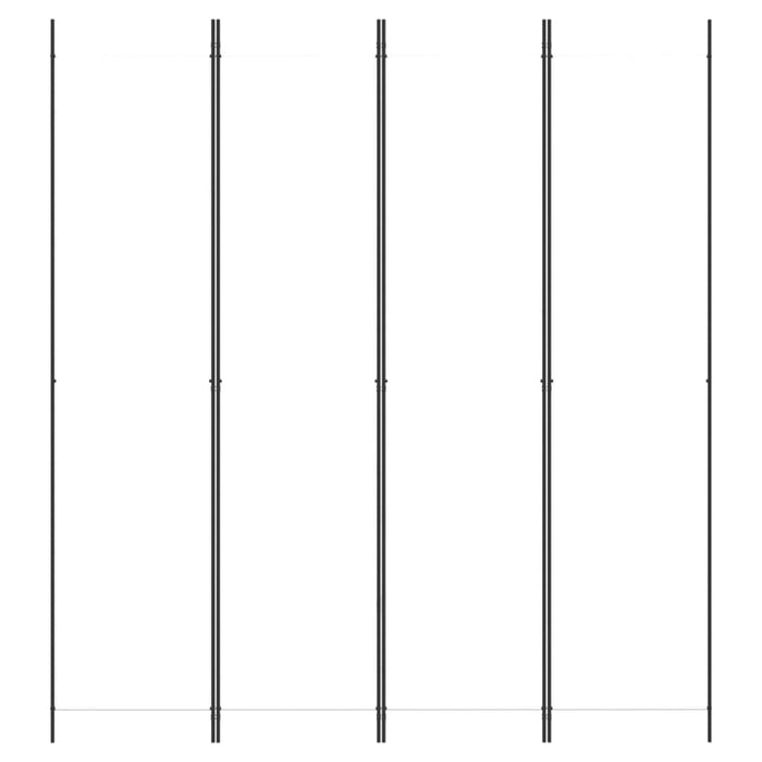 Divisorio a 4 Pannelli-Set di 4 pannelli Paravento Bianco 200x220 cm Tessuto