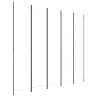 Divisorio a 5 Pannelli-Set di 5 pannelli Paravento Bianco 250x220 cm Tessuto