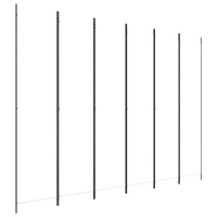 Divisorio a 4 Pannelli Bianco 300x220 cm Tessuto 350206