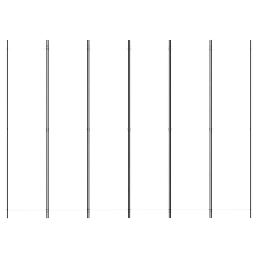 Divisorio a 4 Pannelli-Set di 4 pannelli Paravento Bianco 300x220 cm Tessuto