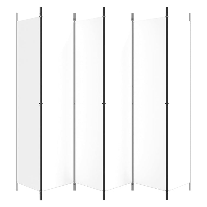 Divisorio a 4 Pannelli Bianco 300x220 cm Tessuto 350206
