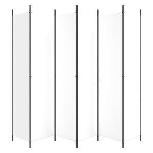Divisorio a 4 Pannelli Bianco 300x220 cm Tessuto