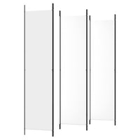 Divisorio a 4 Pannelli Bianco 300x220 cm Tessuto