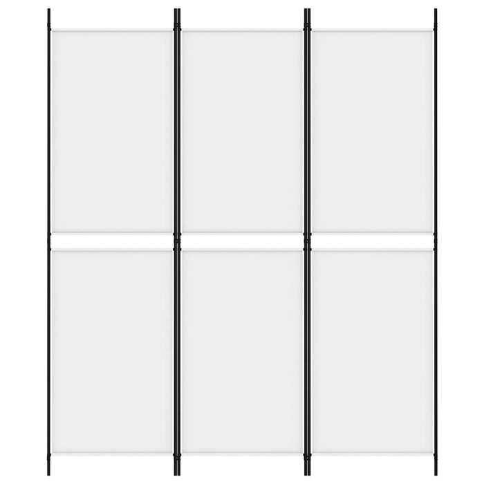 Divisorio a 3 Pannelli bianco 150x180 cm in Tessuto 350210