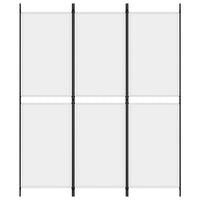 Divisorio a 3 Pannelli-Set di 3 pannelli Paravento bianco 150x180 cm in Tessuto