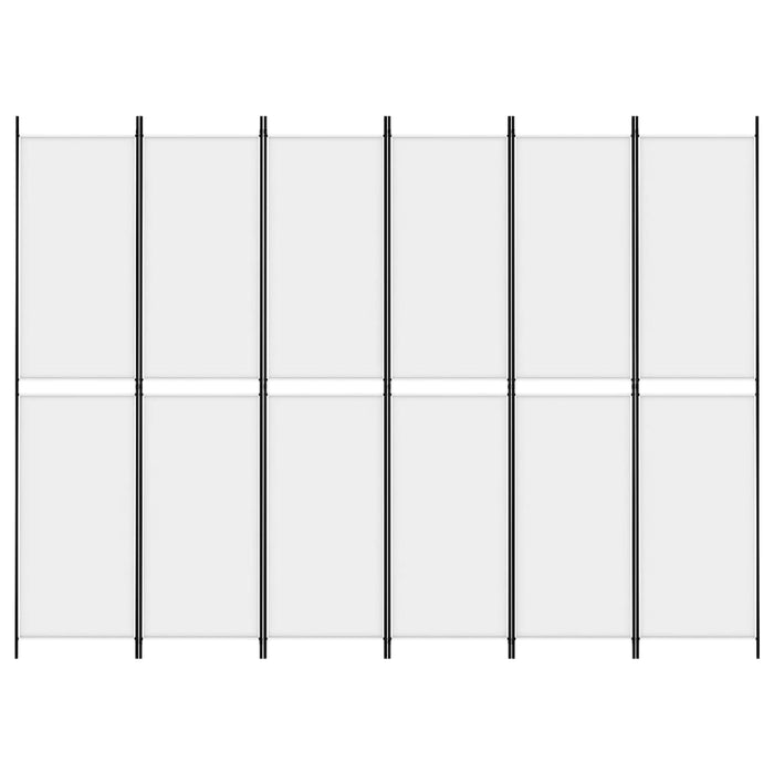 Divisorio a 4 Pannelli Bianco 300x220 cm Tessuto 350254