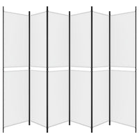 Divisorio a 4 Pannelli Bianco 300x220 cm Tessuto 350254
