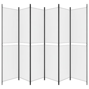 Divisorio a 4 Pannelli Bianco 300x220 cm Tessuto 350254
