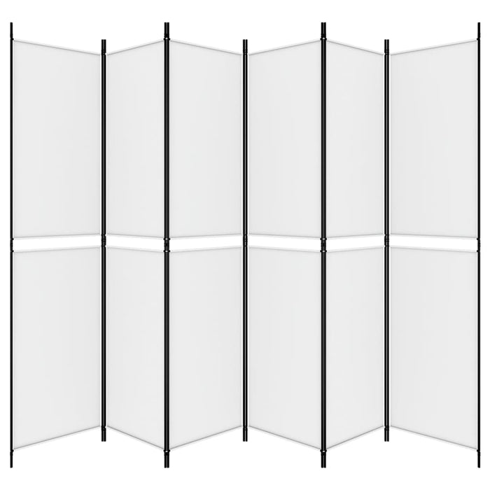 Divisorio a 4 Pannelli Bianco 300x220 cm Tessuto 350254