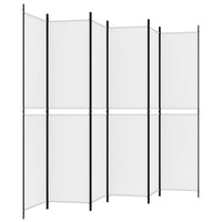 Divisorio a 4 Pannelli Bianco 300x220 cm Tessuto 350254