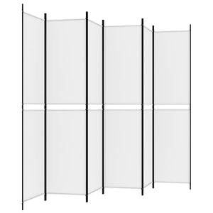 Divisorio a 4 Pannelli Bianco 300x220 cm Tessuto 350254