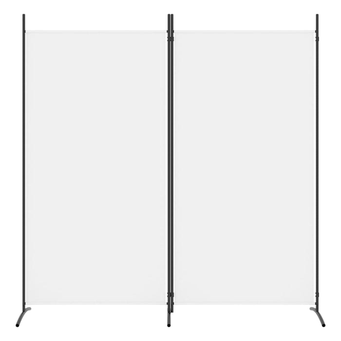 Divisorio a 2 Pannelli Bianco 175x180 cm Tessuto 350258