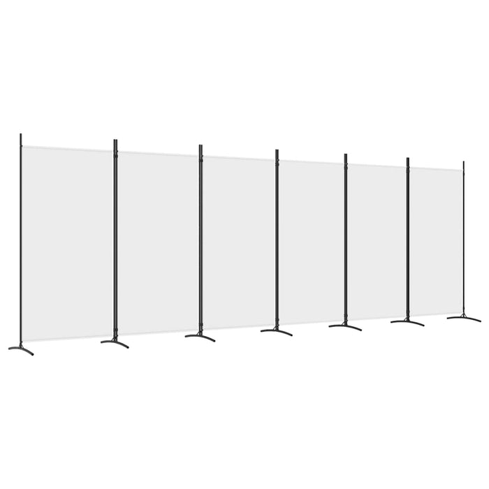 Divisorio a 6 Pannelli Bianco 520x180 cm Tessutocod mxl 121215