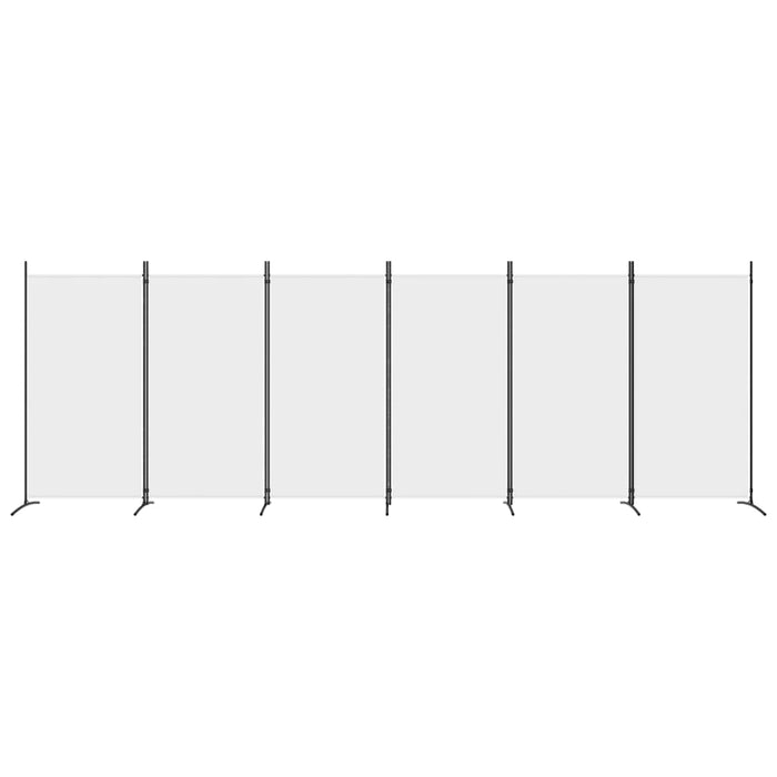 Divisorio a 6 Pannelli Bianco 520x180 cm Tessutocod mxl 121215