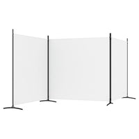 Divisorio a 3 Pannelli bianco 525x180 cm in Tessuto