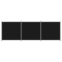 Divisorio a 3 Pannelli Nero 525x180cm in Tessutocod mxl 72997