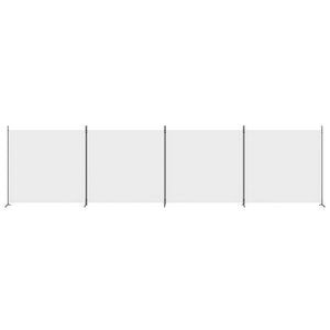Divisorio a 4 Pannelli Bianco 698x180 cm Tessuto 350282