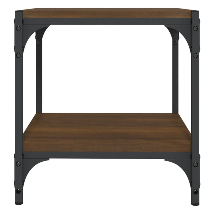 Mobile TV-Credenza per TV-Console TV Rovere Marrone 40x33x41cm Legno Multistrato e Acciaio