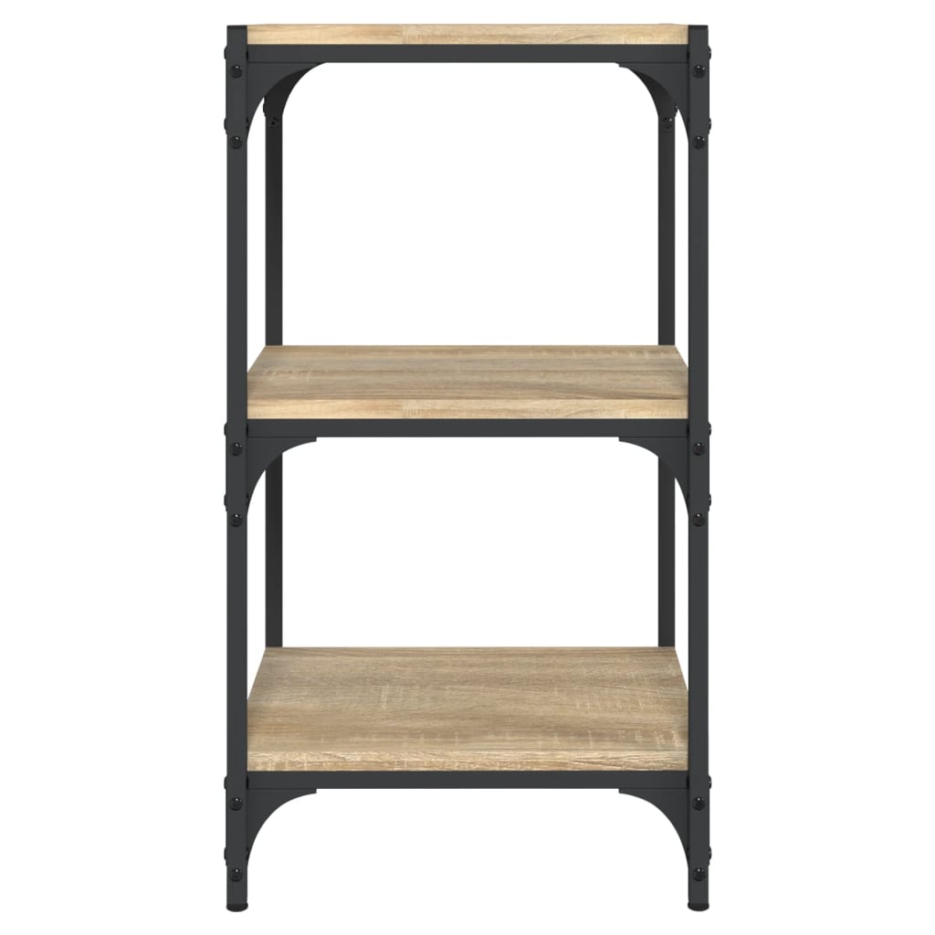 Libreria Rovere Sonoma 40x33x70,5cm Legno Multistrato e Acciaio cod mxl 16331