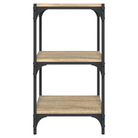 Libreria Rovere Sonoma 40x33x70,5cm Legno Multistrato e Acciaio cod mxl 16331