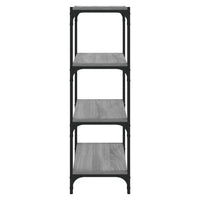 Libreria grigio sonoma 40x33x100 cm Legno Multistrato e Acciaio